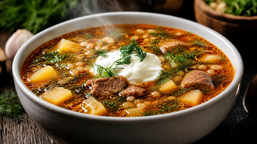 Насыщенный вкус копчёностей, поразивший всю семью: как правильно сварить солянку с мясными деликатесами - Новости Калининграда | Иллюстрация: Алиса Игонина / «Клопс»
