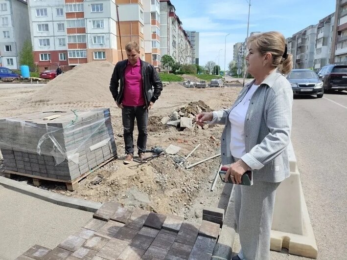 «Мы реально долго ждали»: в Балтийске начали готовить площадку под сквер Ожидания на месте снесённого Дома спорта - Новости Калининграда | Фото: страница главы администрации Балтийского городского округа Нины Фёдоровой / «ВКонтакте»