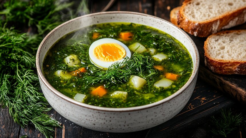 Жгучий секрет вечной молодости: как сварить вкусный и полезный суп из крапивы  - Новости Калининграда | Иллюстрация: Ксения Александрова / «Клопс»