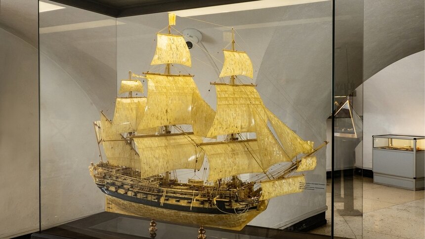 Модель русского линейного корабля «Евстафий Плакида» (1763). 2025. Размеры: 135 х 150 х 55 см