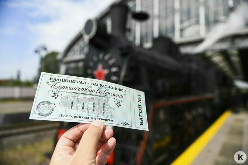 Из Калининграда в Багратионовск запустили ретропаровоз: что ждёт пассажиров и сколько стоят билеты (фоторепортаж)  - Новости Калининграда | Фото: Александр Подгорчук / «Клопс»