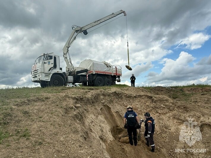 В Калининградской области уничтожили шесть 100-килограммовых авиабомб (фото, видео) - Новости Калининграда | Фото: сообщество управления МЧС по Калининградской области / «ВКонтакте»