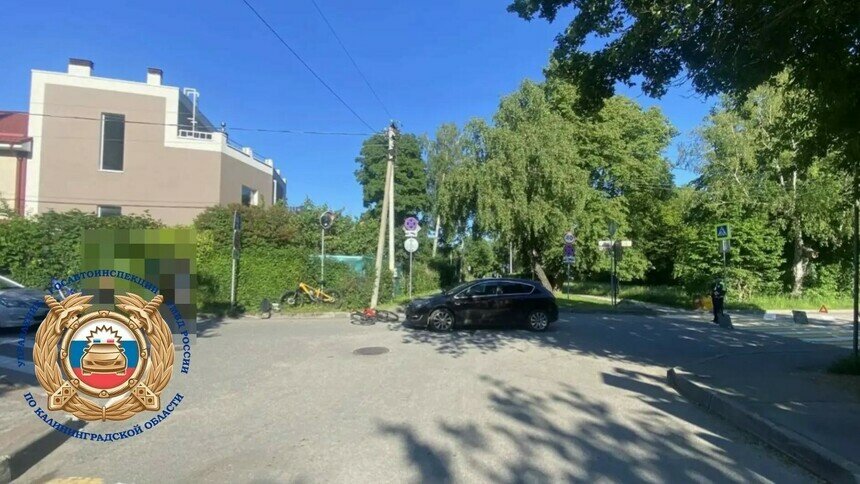В Пионерском водитель Opel, выезжая на главную, сбил велосипедиста - Новости Калининграда | Фото: Госавтоинспекция Калининградской области