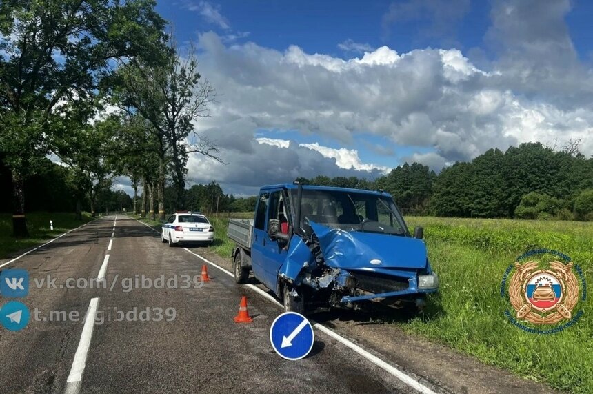 Под Правдинском грузовик врезался в придорожное дерево, водителя увезли в больницу - Новости Калининграда | Фото: сообщество Госавтоинспекции Калининградской области / «ВКонтакте»
