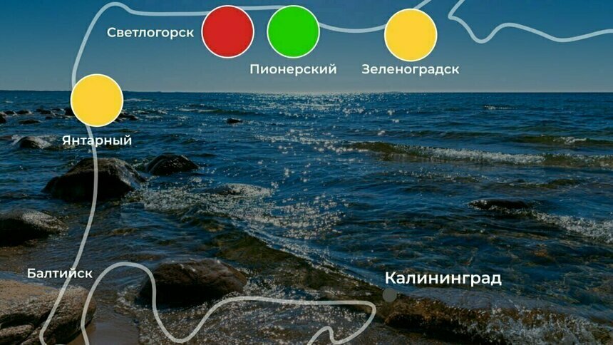 Город без флага и ещё три открытых пляжа: ситуация на калининградском побережье 21 июня - Новости Калининграда | Иллюстрация: архив «Клопс»