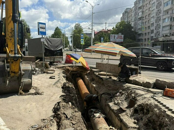 В Калининграде авария на Шевченко ускорила замену старой тепломагистрали (фото) - Новости Калининграда | Фото: канал администрации Калининграда / Телеграм