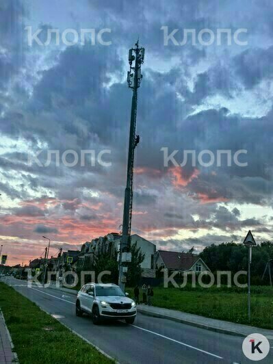 В Калининграде подросток залез на вышку ради куража на фоне зловещего заката (видео) - Новости Калининграда
