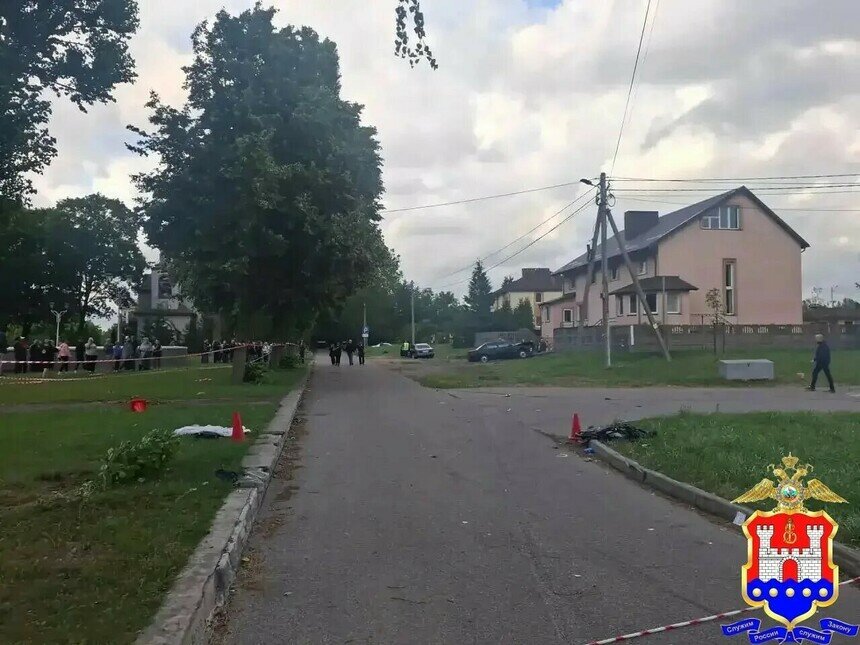 Трапгедия произошла 5 июля в поселке Прибрежном в 17:39 на улице Заводской. | Фото: УМВД России по Калининградской области