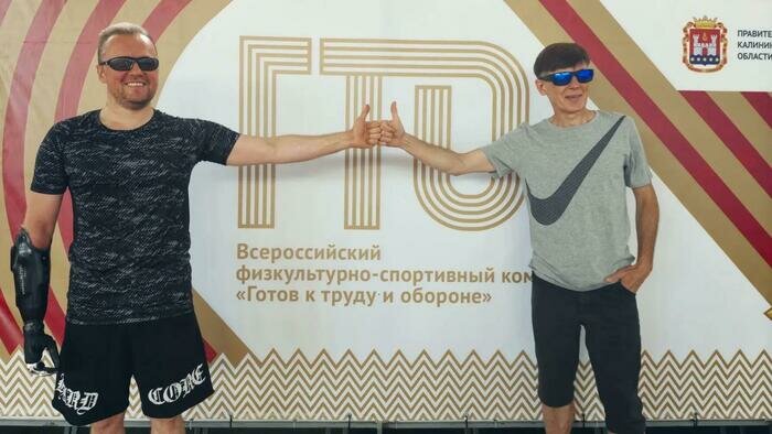 Заплыв в тотальной темноте: в Калининграде незрячие спортсмены впервые сдали нормативы ГТО (фоторепортаж) - Новости Калининграда | Фото: Юлия Воробьёва