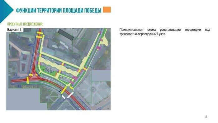 На площади Победы предложили разместить автобусную станцию  - Новости Калининграда | Фото: материалы центра «Горпросвет»