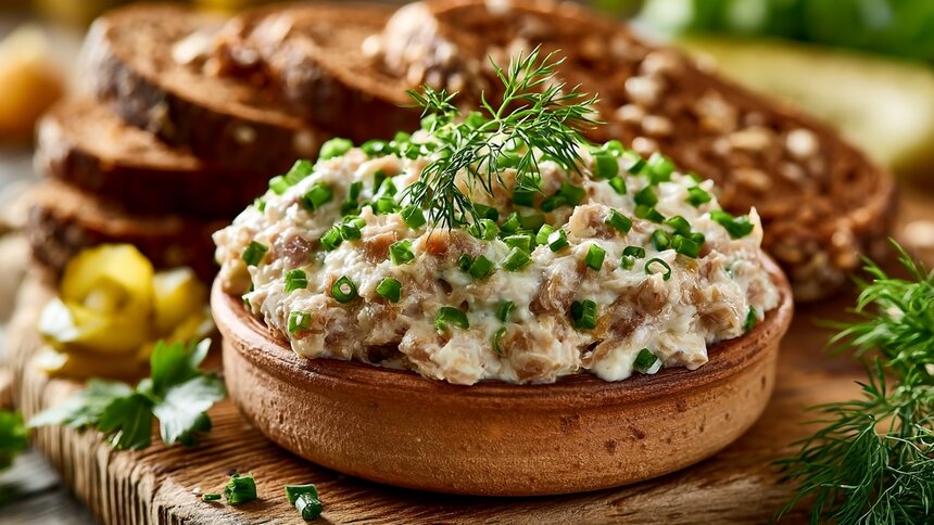 Солёная и кисловатая, нежная и хрустящая: как приготовить форшмак — еврейскую закузку из селёдки с яблоками - Новости Калининграда | Иллюстрация: Ксения Александрова / «Клопс»