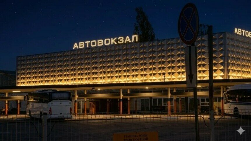 Фасад Автовокзала в Калининграде украсят белой подсветкой   - Новости Калининграда