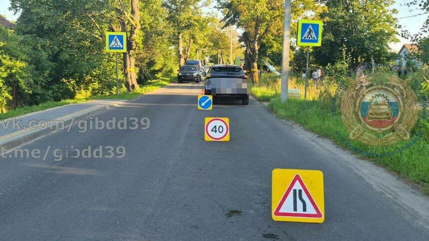 В пос. Куликово начинающий водитель сбил 8-летнюю девочку на зебре - Новости Калининграда | Фото: Госавтоинспекция Калининградской области