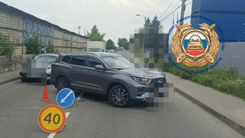 В Калининграде водитель внедорожника решил развернуться и сбил самокатчика - Новости Калининграда | Фото: Госавтоинспекция Калининградской области