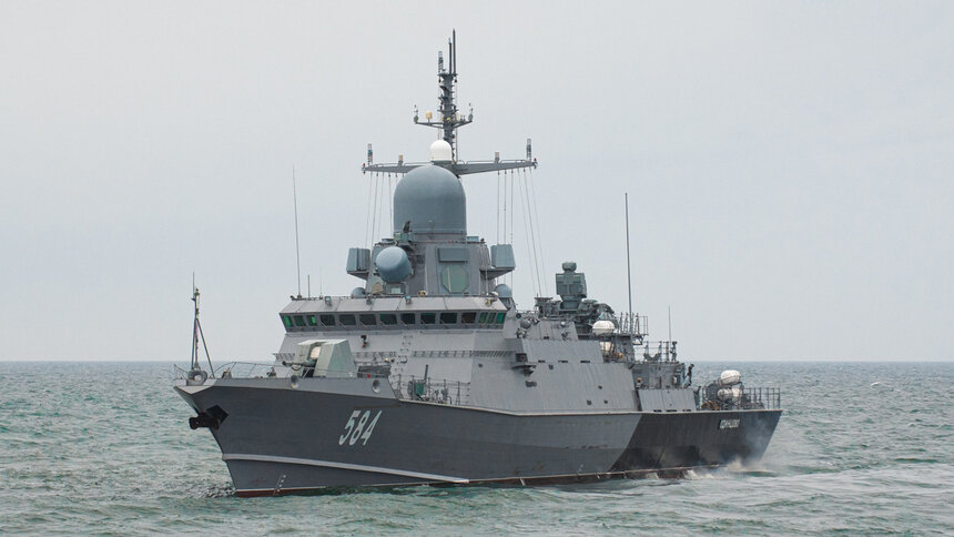 Корабль Балтийского флота провёл стрельбы из нового морского комплекса ПВО - Новости Калининграда | Фото: пресс-служба Балтийского флота