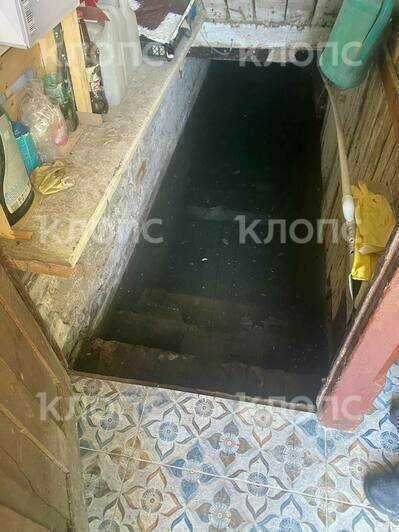 Управляющая компания пытается откачать воду из подвала | Фото: Александра