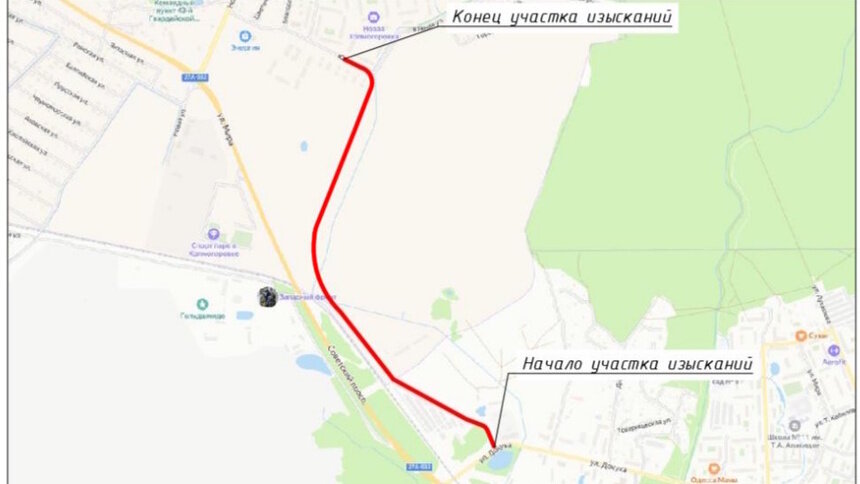 Строительство ещё одного выезда из Калининграда оценили в 700 миллионов (карта) - Новости Калининграда