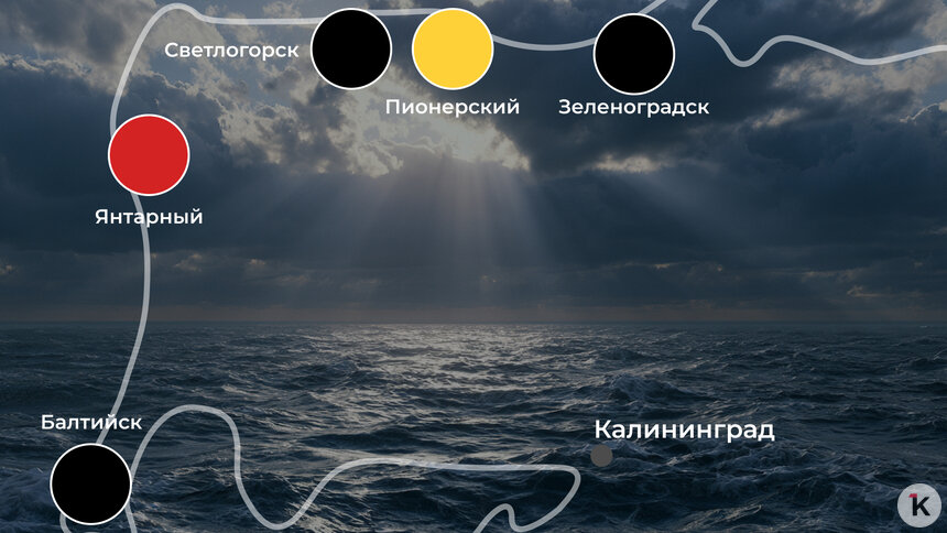 Купаться можно только на одном пляже: ситуация на калининградском побережье 8 августа   - Новости Калининграда | Иллюстрация: Ксения Александрова / «Клопс»