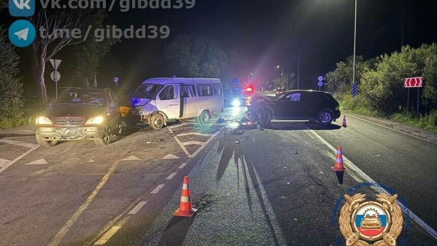 В Светловском районе в столкновении трёх машин пострадали дети  - Новости Калининграда | Фото: ГАИ Калининградской области 