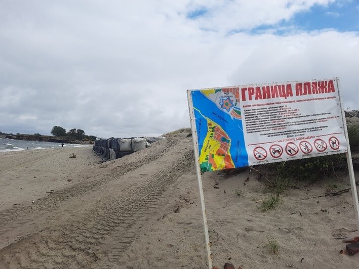 На Балтийской косе начали ремонтировать авандюну (фото) - Новости Калининграда | Фото: сообщество ГБУ КО «Балтберегозащита» / «ВКонтакте»