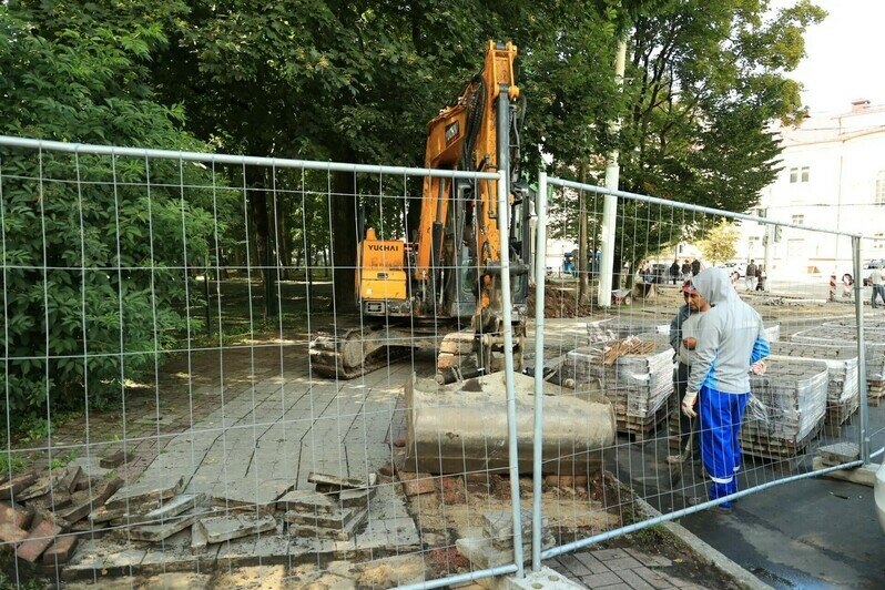 В Калининграде на пересечении Театральной и Дмитрия Донского начали благоустройство - Новости Калининграда | Фото: администрация Калининграда