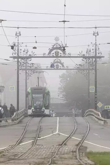 Деревянный мост в тумане | А.Подгорчук