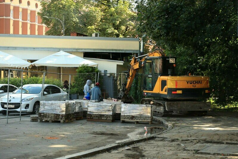В Калининграде на пересечении Театральной и Дмитрия Донского начали благоустройство - Новости Калининграда | Фото: администрация Калининграда