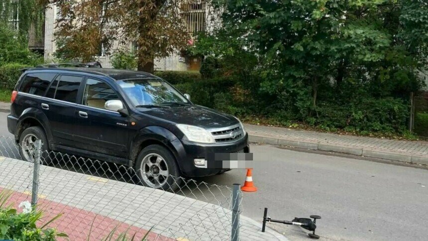 В Советске 5-летний мальчик на самокате попал под колёса внедорожника - Новости Калининграда | Фото: Госавтоинспекция Калининградской области