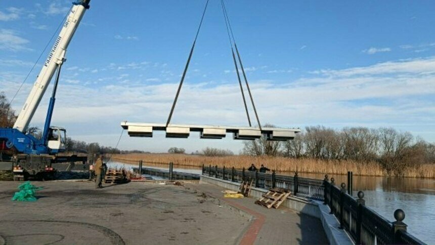 В Полесске построили первую очередь плавучей набережной   - Новости Калининграда | Фото: администрация Полесского МО