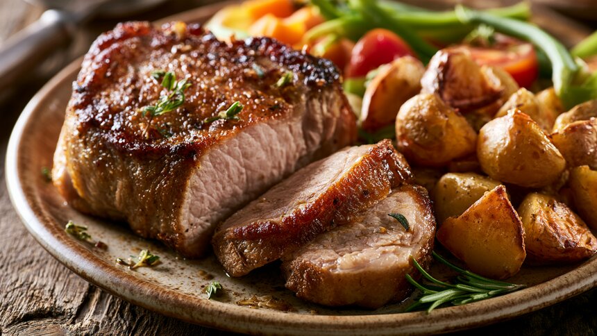 Мясо ещё никогда не было таким нежным и сочным: готовим жаркое по-деревенски из свинины с овощами и салом  - Новости Калининграда | Иллюстрация: Ксения Александрова / «Клопс»