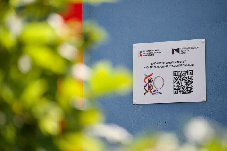 Мурал в Мамоново посвящен культурному коду города – рыбе и флоту | Фото: социальные сети губернатора Алексея Беспрозванных