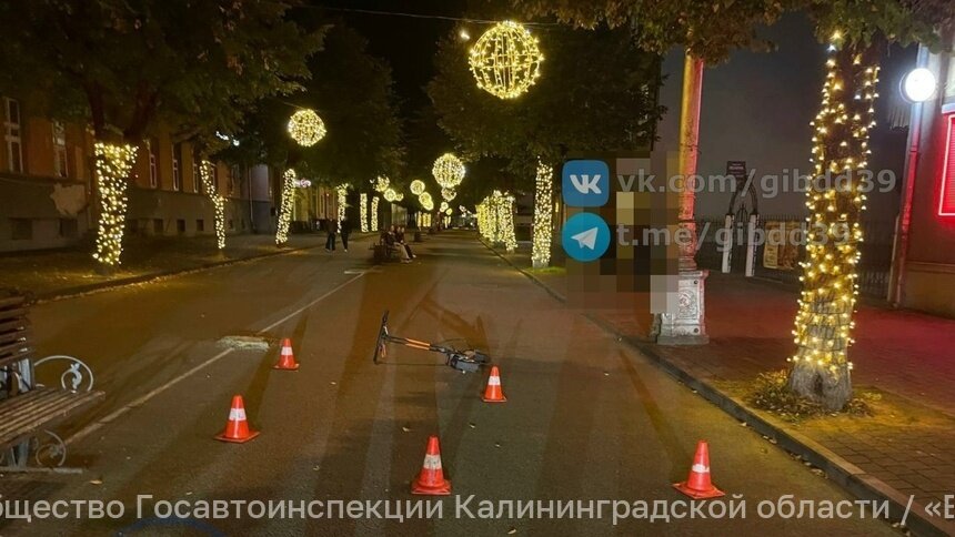 В Советске водитель электросамоката сбил ребёнка в пешеходной зоне - Новости Калининграда | Фото: сообщество Госавтоинспекции Калининградской области / «ВКонтакте»