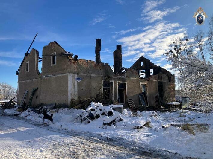 Во время пожара в Черняховском районе погибли два местных жителя, следователи СК проводят проверку - Новости Калининграда | Фото: СК