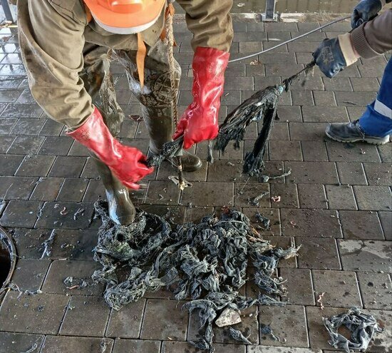 «Водоканал» попросил калининградцев не смывать в унитазы остатки новогодних салатов и ёлочные украшения   - Новости Калининграда | Фото: телеграм-канал «Водоканала»