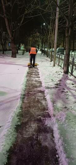 Коммунальные службы в Калининграде работали всю новогоднюю ночь - Новости Калининграда | Фото: Елена Дятлова