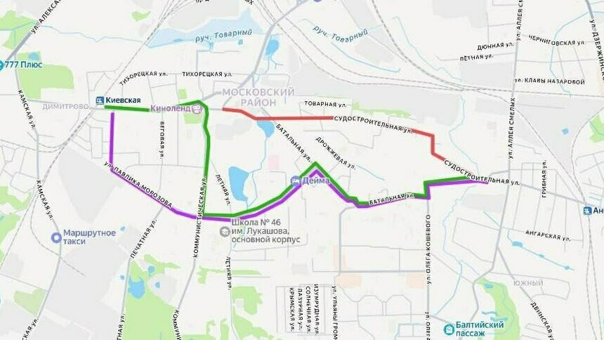 Изменение маршрутов общественного транспорта. | Фото: пресс-служба горадминистрации
