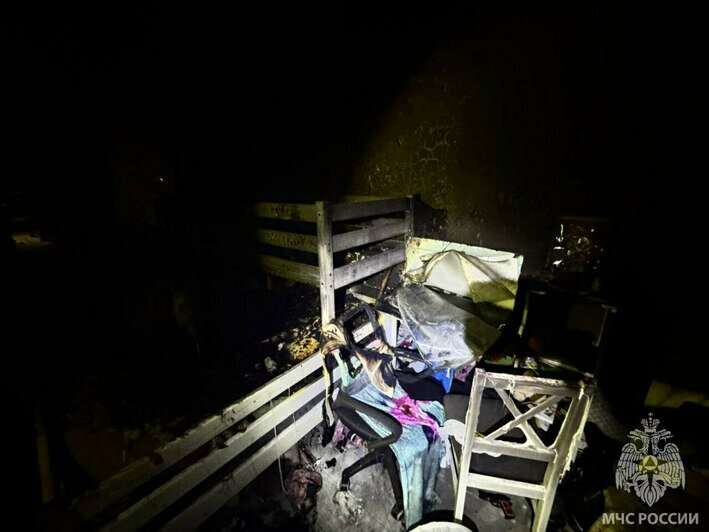 Мать надышалась дымом и попала в больницу: подробности пожара в Светлом (видео)   - Новости Калининграда | Фото: ГУ МЧС России по Калининградской области