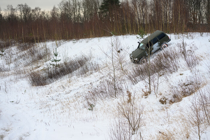 Когда асфальт заканчивается: снежный заезд внедорожников под Калининградом (фото)
