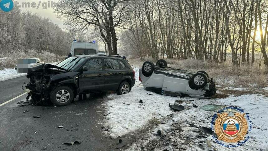 В Балтийском городском округе столкнулись два автомобиля, пострадало три человека - Новости Калининграда | Фото: ГАИ