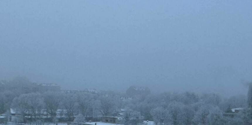 Калининград и область накрыл туман. | Фото: Евгения Иванкова