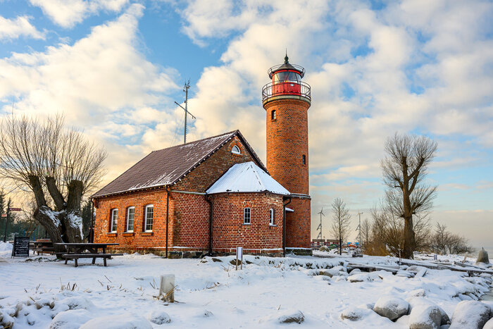 Маяк в Заливино. | Фото: Александр Мелехов