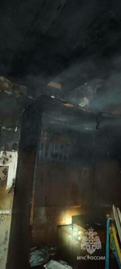 В Калининграде в СНТ «Победа» на улице Экскаваторной выгорел частный дом - Новости Калининграда | Фото: МЧС