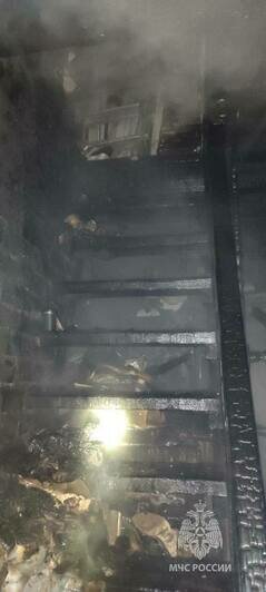 В Калининграде в СНТ «Победа» на улице Экскаваторной выгорел частный дом - Новости Калининграда | Фото: МЧС