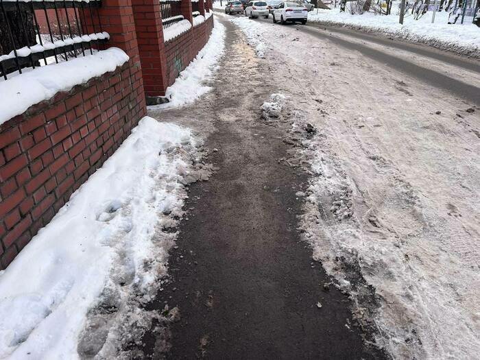 Калининградцы нашли после снегопада тротуары, над которыми как будто поработал волшебник - Новости Калининграда | Фото: «Клопс»