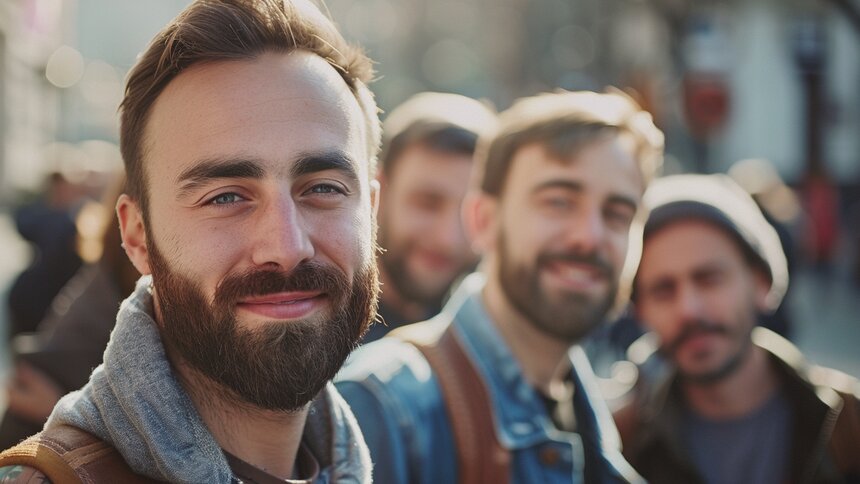 Женщин привлекают только те мужественные черты лица, которые не ассоциируются с агрессивностью — учёные - Новости Калининграда | Иллюстрация: Алиса Игонина / Midjourney