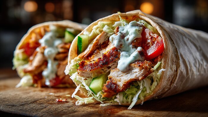 Лаваш, мясо и фантазия: 3 рецепта шаурмы на все случаи жизни - Новости Калининграда | Иллюстрация: Алиса Игонина / Midjourney