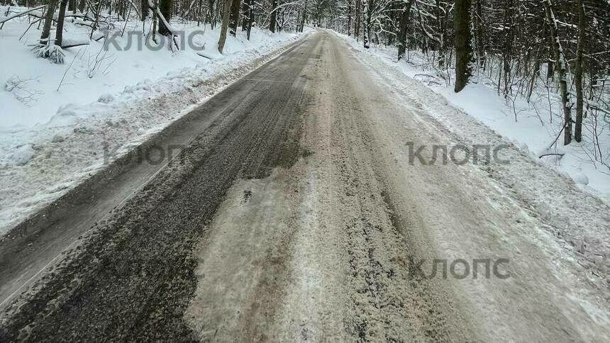«Не дорога, а взлётная полоса»: после публикации «Клопс» трассу на Переславское почистили три раза  - Новости Калининграда | Фото: очевидцы