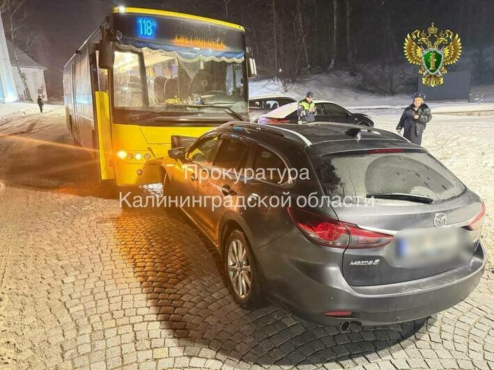 ДТП с автобусом в Светлогорске: 4-летняя девочка получила травмы, прокуратура начала проверку - Новости Калининграда | Фото: пресс-служба прокуратуры Калининградской области