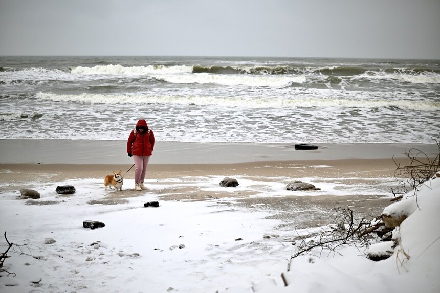На прогулку у моря стоит одеться потеплее | Фото: Софья Шарипова 