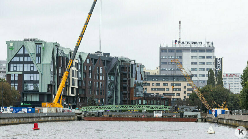 В Калининграде снова перенесли сроки открытия Философского моста, новую дату приурочили к большому празднику - Новости Калининграда | Фото: Александр Подгорчук / Архив «Клопс»